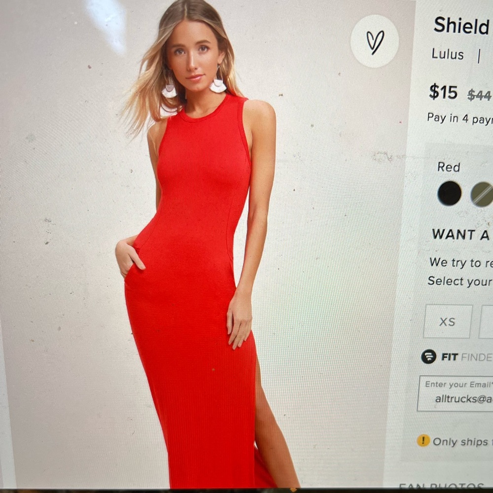 Lulus maxi dress